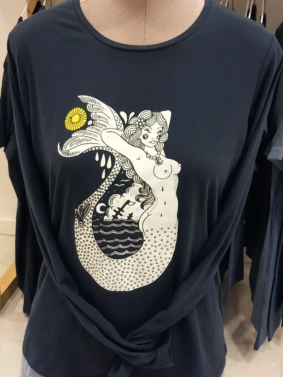 Tee-shirt manche longue Sirène